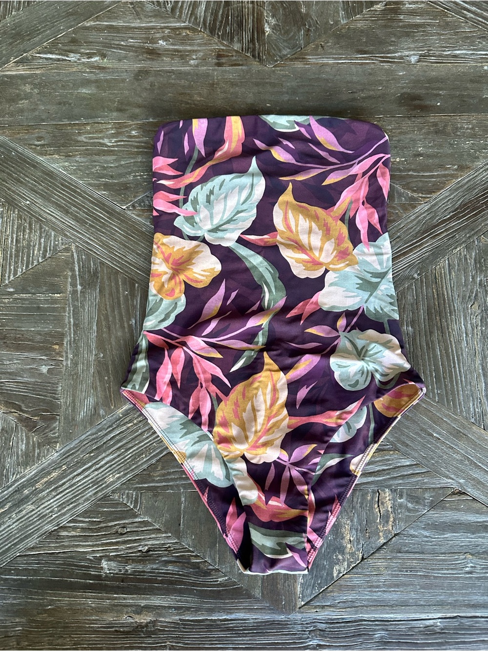 Mikoh Purple Floral One-Piece Swimsuit
